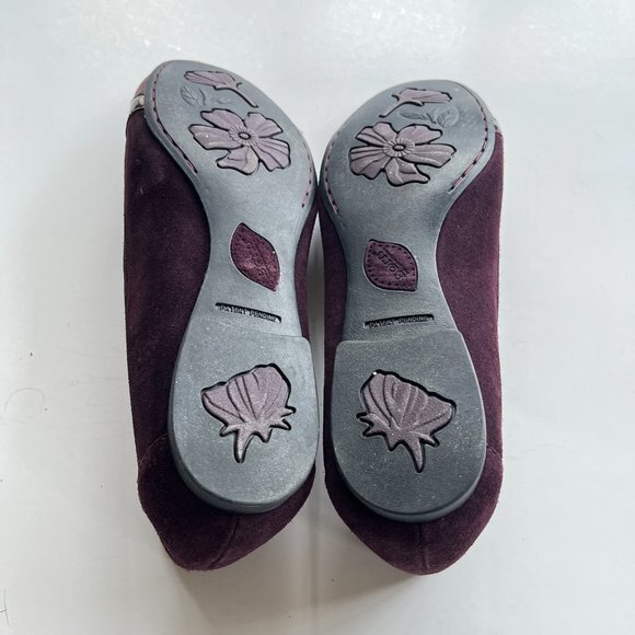 Born Womens Masia Chianti Ballet Flats Size 9 Maroon Suede‎ Cap Toe D3144… - Picture 8 of 8